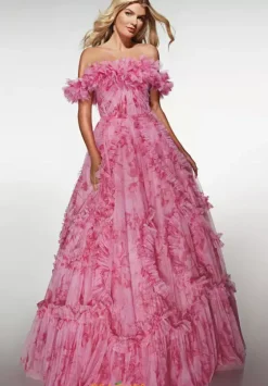 Long Dresses|Plus Sized Dresses^Alyce Paris 62216 Bubblegum