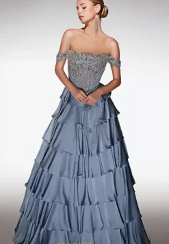 Long Dresses|Plus Sized Dresses^Alyce Paris 62035 French Blue