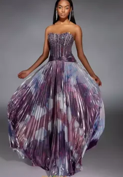 Plus Sized Dresses|Plus Size^Alyce Paris 61781 Purple/Multi