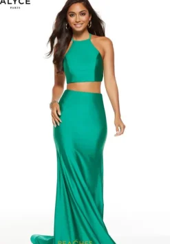 Long Homecoming Dresses|Long Dresses^Alyce Paris 60772 Emerald