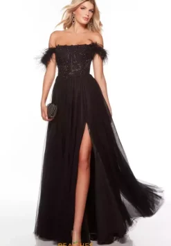 A Line|Plus Size^Alyce Paris 61328 Black