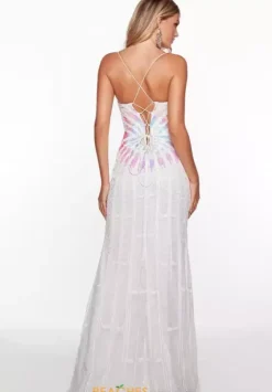 Fitted|Long Dresses^Alyce Paris 61401 Diamond White