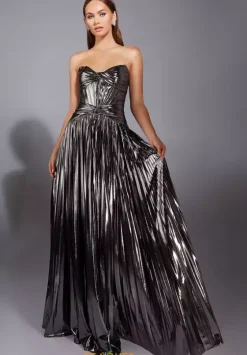 Plus Sized Dresses|Plus Size^Alyce Paris 61779 Gunmetal