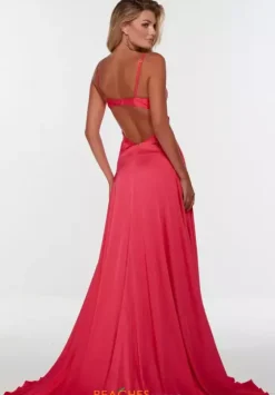 A Line|Long Dresses^Alyce Paris 61140 Hot Pink