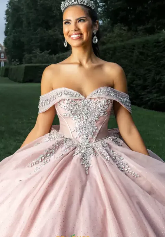 Plus Sized Quince Dresses|Sweet Sixteen^Amabella Q1040 Rose Gold