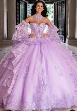 Sweet Sixteen|Quince Dresses With Sleeves^Amabella Q1022