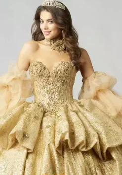 Sweet Sixteen|Quince Dresses With Sleeves^Amabella Q1051
