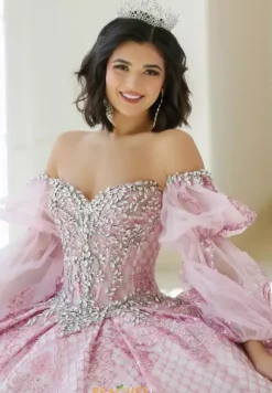 Sweet Sixteen|Quince Dresses With Sleeves^Amabella Q1059