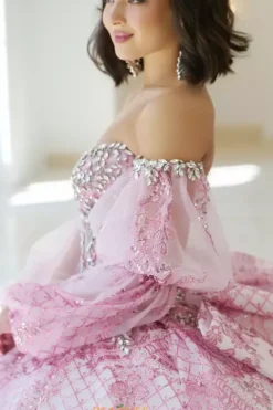 Sweet Sixteen|Quince Dresses With Sleeves^Amabella Q1059