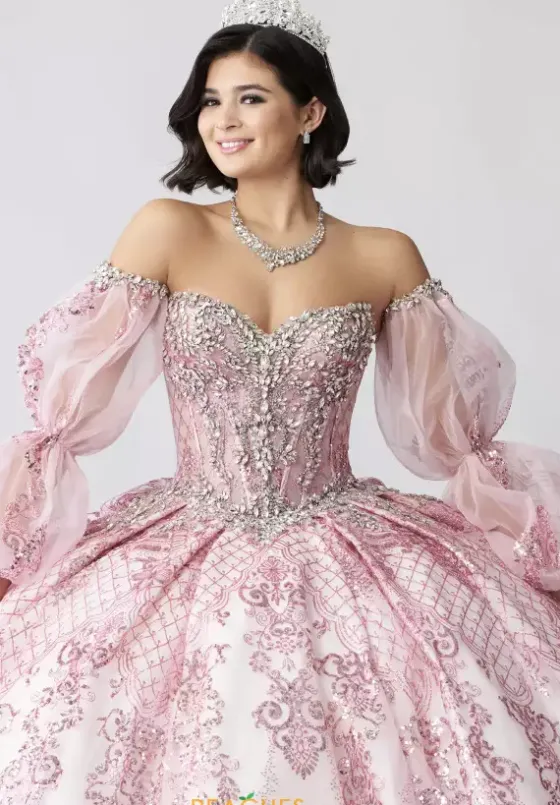 Sweet Sixteen|Quince Dresses With Sleeves^Amabella Q1059