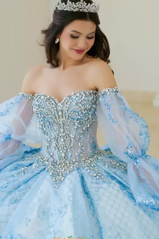 Sweet Sixteen|Quince Dresses With Sleeves^Amabella Q1059