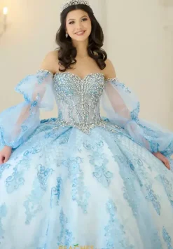 Sweet Sixteen|Quince Dresses With Sleeves^Amabella Q1059