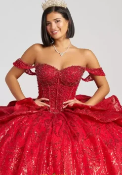 Sweet Sixteen|Plus Sized Quince Dresses^Amabella Q1092 Red