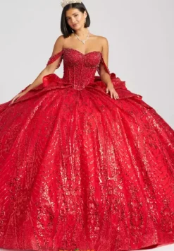 Sweet Sixteen|Plus Sized Quince Dresses^Amabella Q1092 Red
