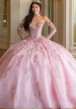 Sweet Sixteen|Quince Dresses With Sleeves^Amabella Q1093