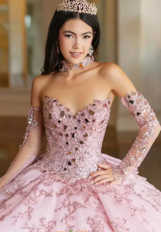 Sweet Sixteen|Quince Dresses With Sleeves^Amabella Q1093