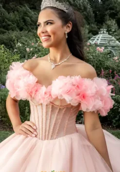 Plus Sized Quince Dresses|Sweet Sixteen^Amabella Q1026 Blush/Champagne