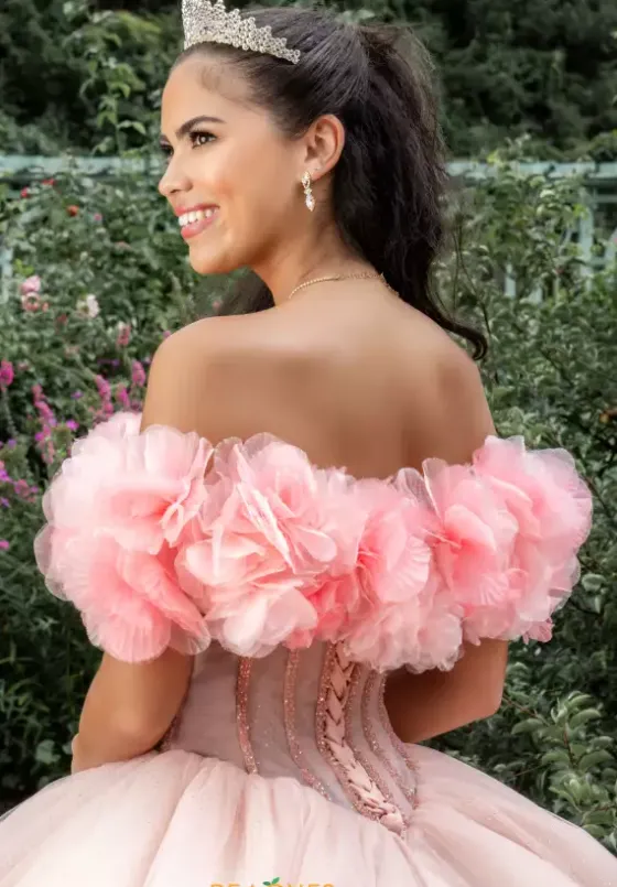 Plus Sized Quince Dresses|Sweet Sixteen^Amabella Q1026 Blush/Champagne