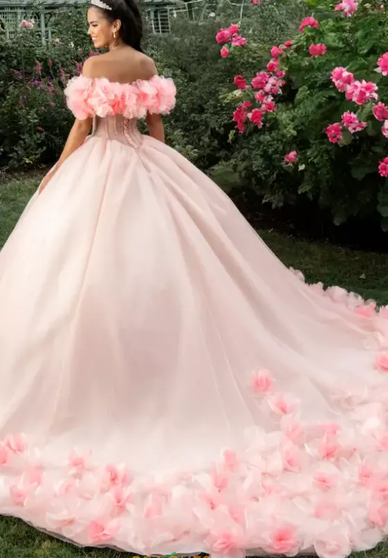 Plus Sized Quince Dresses|Sweet Sixteen^Amabella Q1026 Blush/Champagne