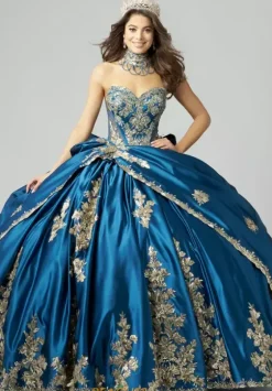 Quince Dresses With Sleeves|Plus Sized Quince Dresses^Amabella QA152