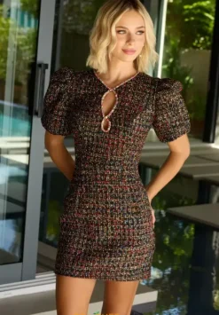 Quince Guest Dresses|Pageant^Ava Presley 26713 Black Multi