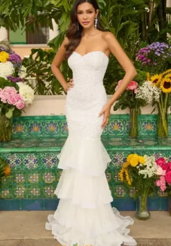 Long Dresses|Plus Sized Dresses^Ava Presley 47251 Ivory