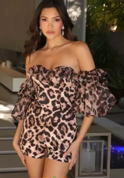 Short Homecoming Dresses|Quince Guest Dresses^Ava Presley 26392 Animal Print