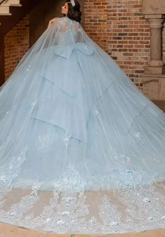 Sweet Sixteen^Rachel Allan Quince Cape only. Dress sold seperately.