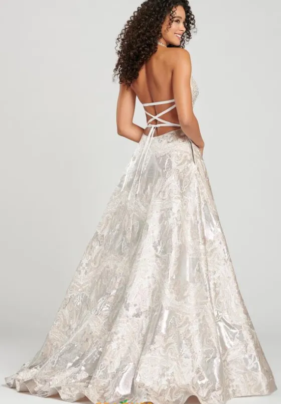 Long Dresses|Pageant^Colette CL12075 Nude/Silver