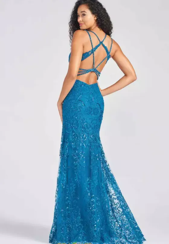 Fitted|Long Dresses^Colette CL12280 Turquoise