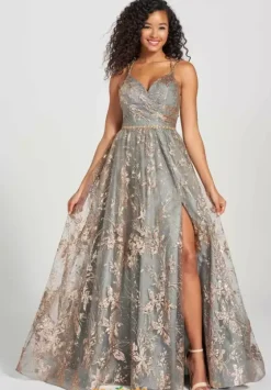 Ball Gowns|A Line^Colette CL12218 Gold/Pewter