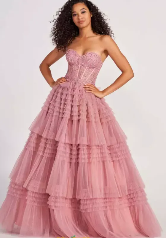 Long Dresses|Plus Sized Dresses^Colette CL2017 Dusty Rose