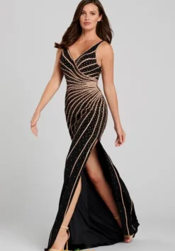 Sexy|Fitted^Ellie Wilde EW120098 Black/Rose Gold