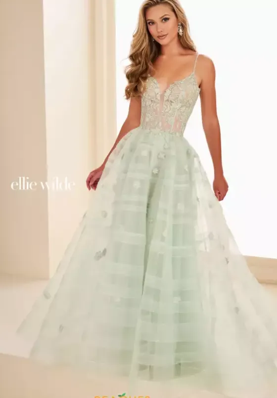 Plus Sized Dresses|Long Dresses^Ellie Wilde EW37097