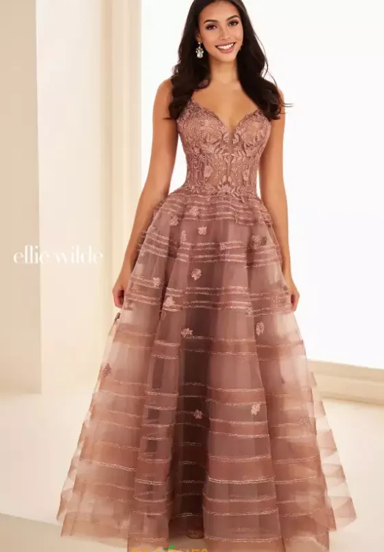 Plus Sized Dresses|Long Dresses^Ellie Wilde EW37097