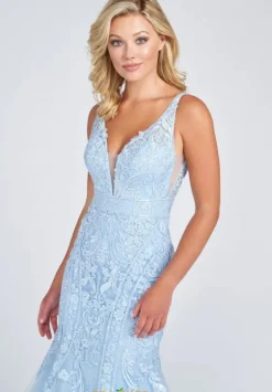 Mermaid|Plus Size^Ellie Wilde EW122034 Light Blue