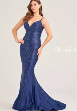 Military Ball|Plus Size^Ellie Wilde EW35002 Hot Pink