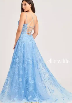 Long Dresses|Plus Sized Dresses^Ellie Wilde EW35012 BlueBell