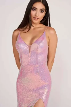 Sexy|Fitted^Ellie Wilde EW34088 Pink