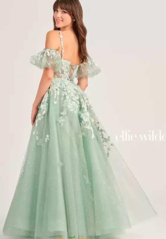 Long Dresses|Plus Sized Dresses^Ellie Wilde EW35205 Ice Blue