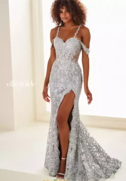 Fitted|Long Dresses^Ellie Wilde EW37045