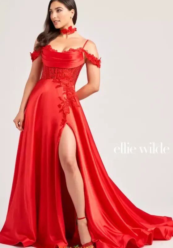 A Line|Plus Size^Ellie Wilde EW35029