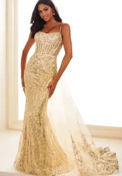 Wedding Guest|Pageant^Ellie Wilde EW36075 Gold