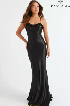 Fitted|Long Dresses^Faviana 11249