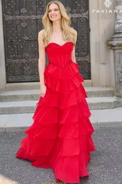 A Line|Long Dresses^Faviana 11460