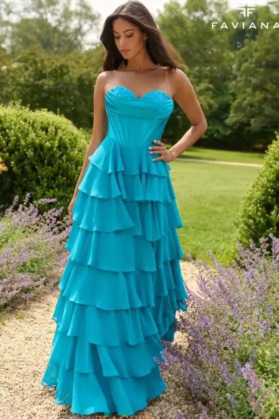 Long Dresses^Faviana 11436