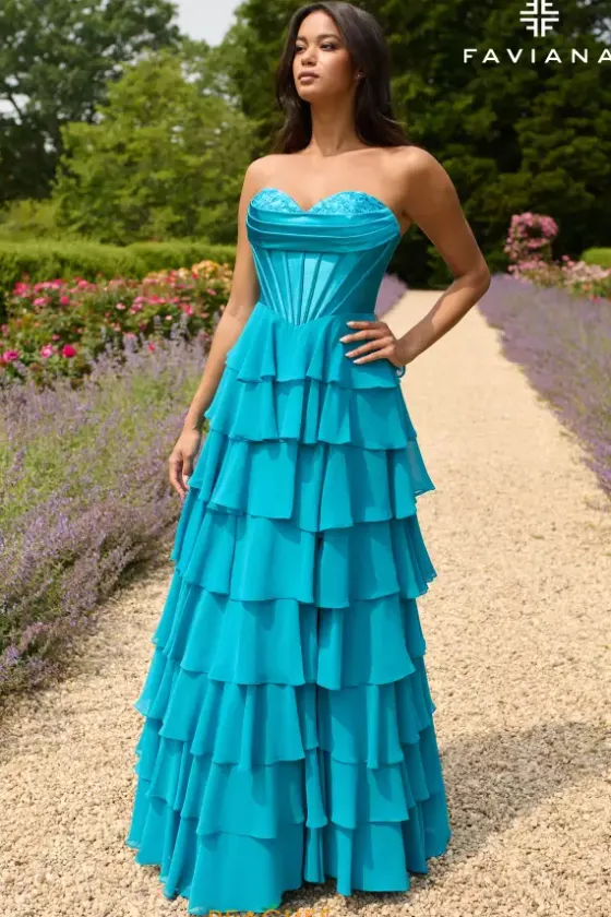 Long Dresses^Faviana 11436