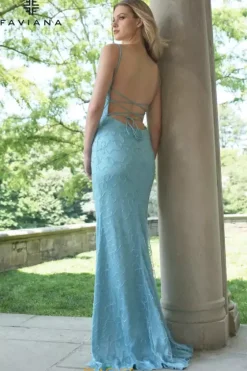 Fitted|Long Dresses^Faviana 11417