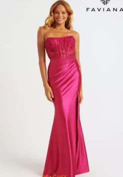 Fitted|Long Dresses^Faviana 11246