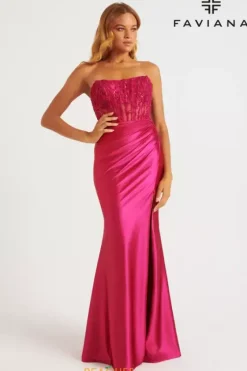 Fitted|Long Dresses^Faviana 11246